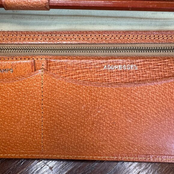 Vintage Pocket Book With Pencil Address book London 100% Pig Skin Wallet - Picture 7 of 16